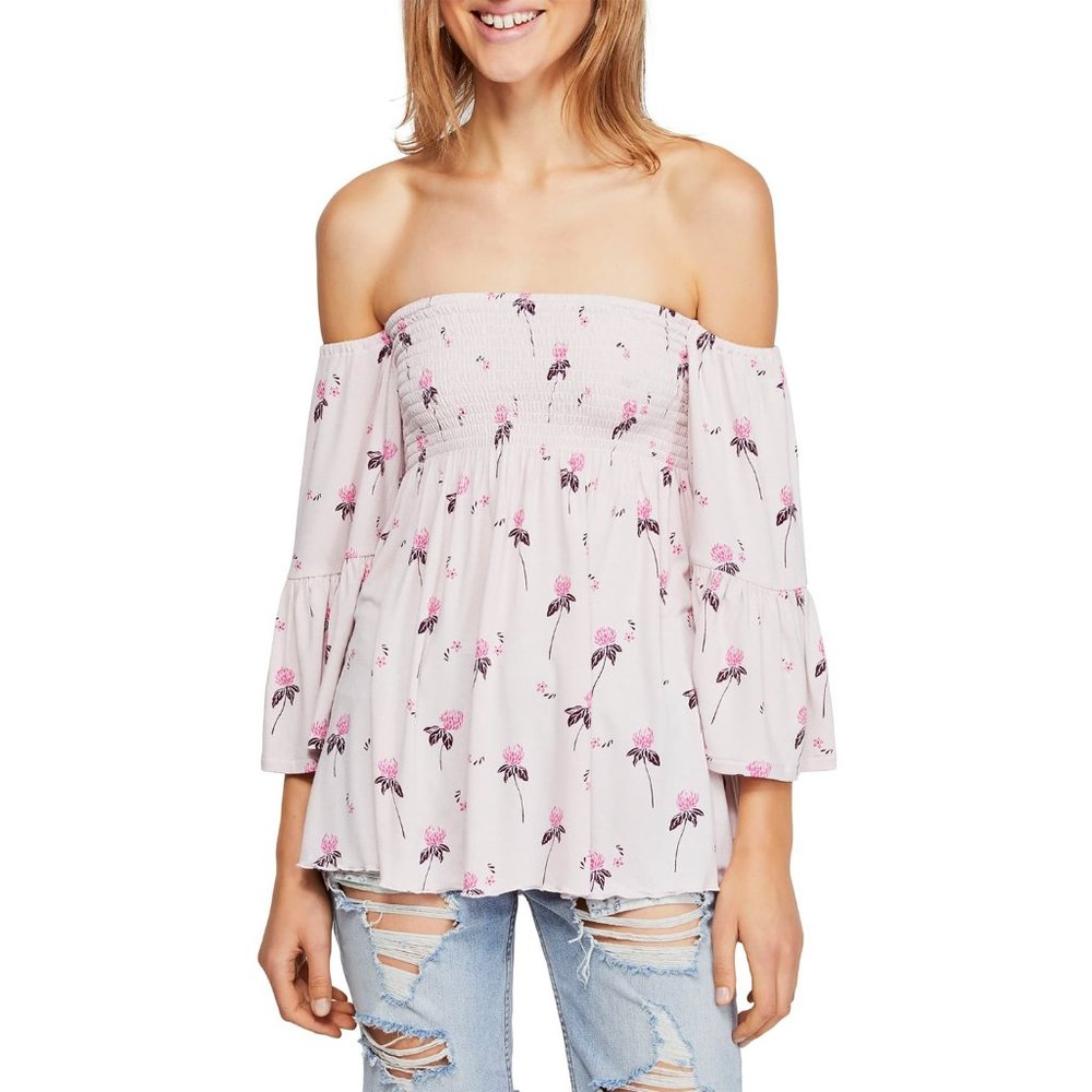 NEW Free People Lana Off the Shoulder Tunic Small